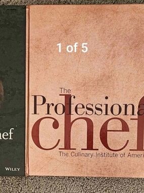 The Professional Chef Cookbook - Cream and Brown Cover
